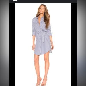 Theory ShirtDress  in Blue and White Stripe